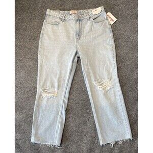 Wrangler Women's Size 12/31 High Rise Rodeo Straight Crop Jeans Light Wash NWT